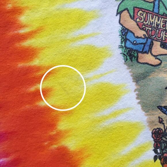 Grateful Dead T Shirt Girls M Summer Tour Bus Tie Dye Liquid Blue Modern Tee - Picture 6 of 9